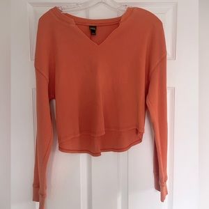Orange long sleeve shirt